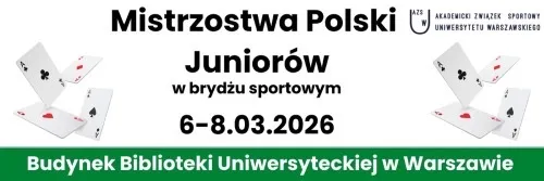 Mistrzostwa Polski Juniorów 19-21 i 22-25 w Warszawie